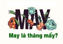 May là tháng mấy trong tiếng Anh? Nguồn gốc tên May may là tháng mấy