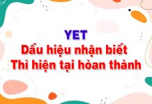 Yet là thì gì? Các công thức liên quan yet là thì gì