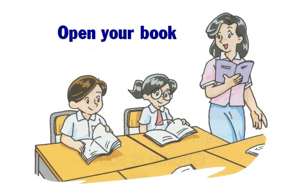Open your book nghĩa là gì