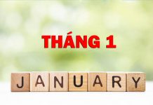 January là tháng mấy trong tiếng Anh? January là tháng mấy