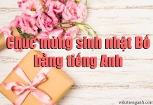 Chúc mừng sinh nhật bố bằng tiếng Anh hay và ý nghĩa Chúc mừng sinh nhật bố bằng tiếng Anh
