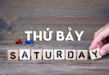 Saturday là thứ mấy trong tiếng Anh? saturday là thứ mấy