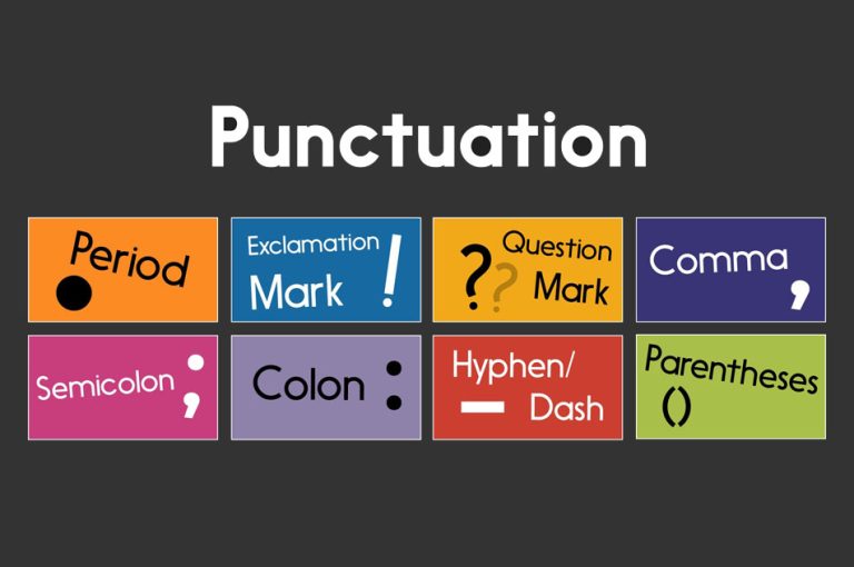 Punctuation là gì? Từ vựng và cách dùng các Punctuation