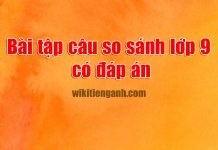 Bài tập Câu So Sánh Lớp 9 có đáp án Bài tập câu so sánh lớp 9