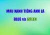 Màu xanh tiếng Anh là gì? Ý nghĩa màu xanh trong đời sống màu xanh tiếng anh là gì